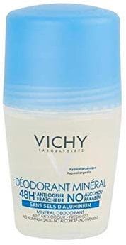 VICHY Deo Stick, Für empfindliche Haut, Ohne Aluminium, Für Frauen und Männer, Hemmt die Schweiß- und Geruchsbildung, Mit Panthenol und Zinkglukonat, Ohne Alkohol, Dermo-Tolerance, 3x40 ml