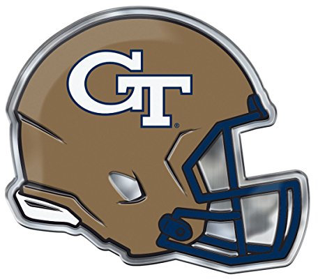 NCAA Helm-Emblem, Georgia Tech, Teamfarben, Einheitsgröße