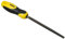 Stanley Vierkantfeile, Hieb 2 (150 mm Länge, Karbon-Stahl, ergonomischer Bi-Material Handgriff, Griffaussparung) 0-22-458