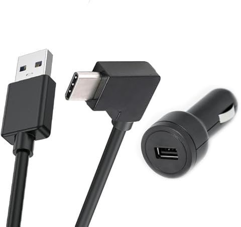 Tomtom Autoladegerät und USB-A zu USB-C Kabel für 5, 6 und 7 Navigationsgeräte (z.B. GO Classic 2nd gen, GO Superior, GO Navigator, GO Camper Max 2nd gen, GO Expert Plus)