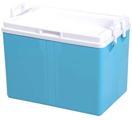 GLACIERE 52 L EDA Bleu Turquoise prévue pour Bouteilles 2L Debout et Conversation jusqu'à 13h