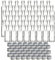 gouveo 48er Set Glasflaschen 20 ml Dorica mit Schraubverschluss silberfarben - Mini Flasche 0,02 l zum Befüllen - Glasfläschchen für Likör, Schnaps, Öl oder zum Basteln (DFT020S)