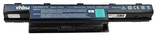 vhbw Akku kompatibel mit Acer Aspire V3-772 | V3-772G Notebook (6600 mAh, 11,1 V, Li-Ion) - Ersatz für 31CR19/652, AS10D31, AS10D3E, AS10D41, AS10D61, AS10D71