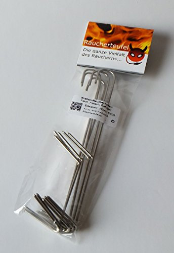 Räucherteufel Krallen-Räucherhaken, 17cm/2mm 5 Stück