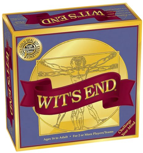 Wit's End — A Smart, Mind-Bending Trivia & Brain Teaser Game that Will Challenge Your Wits & Knowledge — Adult & Family Night Fun