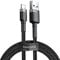Baseus Cafule Cable - USB to Lightning Cable, 1.5 A, 2 m (Grey/Black)