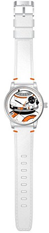 Joy Toy Star Wars BB-8 Sammleruhr mit hochwertigem Mechanismus- Unisex-Armbanduhr Analog, mit Metallgehäuse und Lederarmband