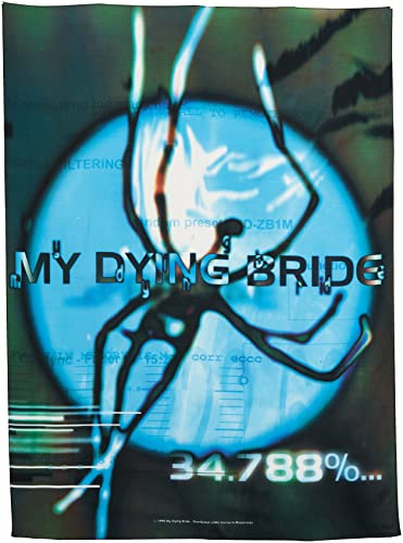 Heart Rock Bandiera Originale MY DYING BRIDE Tessuto, Multicolore, 110x75x0.1 cm