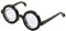 Bristol Novelty GJ061 Arzt Brille Accessoire, Schwarz