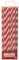 Talking Tables Pack of 30 White and Red Paper Straws, 5.45x0.91x18.18 cm, MIX-STRAW-RED