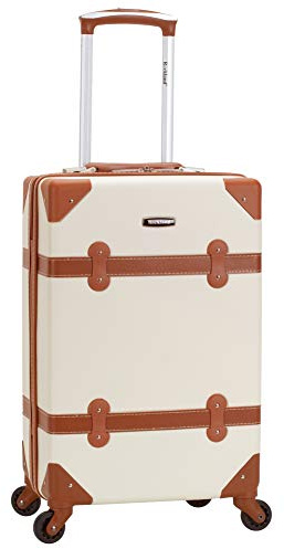 Rockland Stage Coach Rollkoffer, 50,8 cm, Weiss/opulenter Garten, 20-Inch, Stage Coach Rollkoffer, 50,8 cm