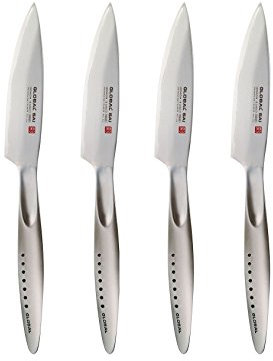 Global SAI-T01/4 Steakmesserset, 4 Stk.,11.5cm Hammerdesign