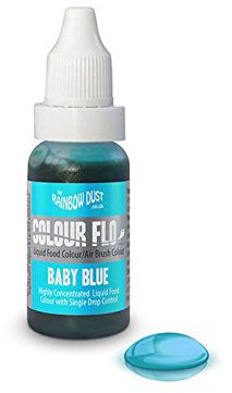 Rainbow Dust Airbrush Farbe -baby blau- 16ml, Lebensmittelfarbe flüssig
