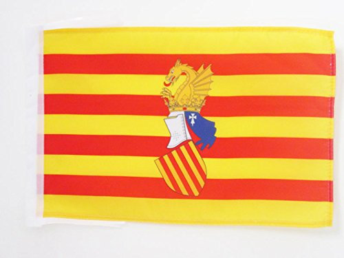 BANDIERA CONSIGLIO DEL PAESE VALENCIANO 45x30cm - BANDIERINA COMUNITÀ VALENCIANA 30 x 45 cm cordicelle - AZ FLAG
