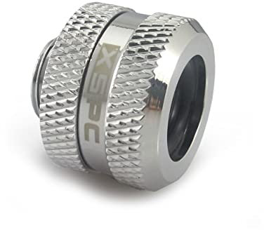 XSPC G1/4 Triple Dichtung Beschläge Für 14/10mm PETG Schläuche Chrom