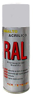 CILVANI BOMBOLETTA DI VERNICE SPRAY SMALTO ACRILICO NERO LUCIDO RAL9005