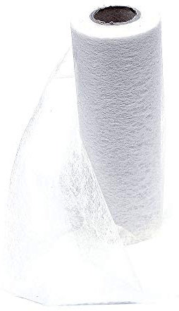 TGG Vlies Band Dekoband Tischband Basteln Breite 23cm Länge 20 Meter Weiß
