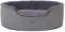 lionto Hundebett mit Wendekissen und waschbarem Bezug, formstabiles Hundekörbchen mit Anti-Rutsch-Noppen, 83x63 cm, kuscheliges Heimtierbett für Hunde und Katzen mit Plüsch, grau