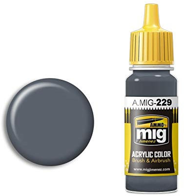 AMMO MIG-0229 Fs 15102 Peinture Acrylique Bleu Gris foncé (17 ML), Multicolore