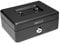 Rapesco SB0010B1 Caisse à Monnaie en Métal avec Serrure, 3 Clés et Plateau Amovible, Taille 25 cm, Noir