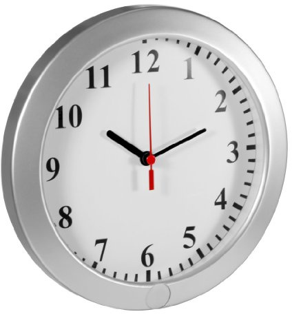 Technaxx Video Wall Clock HD Surveillance Camera (1280 x 720 Pixels, SD Card Slot), white, 4218