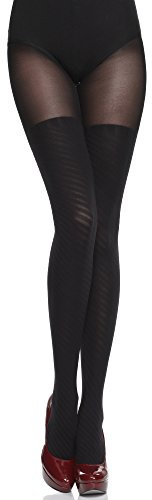 Merry Style Damen Strumpfhose Tida 60 DEN (Schwarz, XL (44-48))