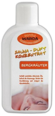 Warda Saunaaufguss Bergkräuter Konzentrat 1000 ml Flasche
