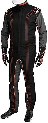 K1 Race Gear CIK/FIA Level 2 zugelassener Kart-Rennanzug (Orange, Größe L/XL)