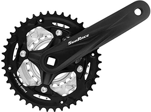 SunRace M600 Kurbelgarnitur Fcm600 170x42/32/22 Sq W/cg Bk/sl