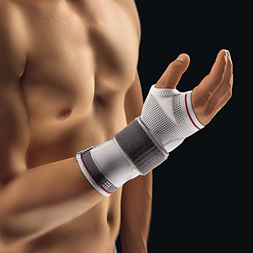 BORT Select ManuZip® volar Handgelenkbandage, silber S rechts