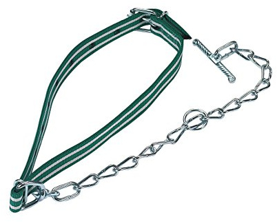 Agritura Kälberanbindung komplett mit Halsband 85 x 4 cm und Kettenteil mit Wirbel und Knebel - KRB-12530