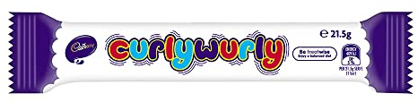 Cadbury Curly Wurly Chocolate Bar, 1-Ounce (Pack of 20)