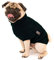 Wolters | Zopf-Strickpullover für Mops&Co in Schwarz | Rückenlänge 30 cm