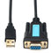 CABLEDECONN USB auf RS232 Adapter mit Prolific PL2303 Chipsatz USB2.0 Stecker auf RS232 Female DB9 Serial Cable 2 m 6ft für Windows XP,Windows Vista, 7,8,10, Mac OS 10.6 Above Linux