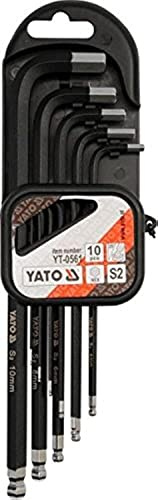 Zestaw kluczy imbusowych hex 10szt Yato YT-0561