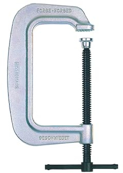 BESSEY C-Schraubzwinge SC80 | 80 mm Spannweite | 1000 kg Spannkraft | Robuste Ganzstahl C-Schraubzwinge mit hoher Spannkraft für kraftvolles, präzises und sicheres Fixieren von Werkstücken