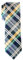 Retreez Herren Schmale Gewebte Krawatte Elegante Tartan Plaid Karo 5 cm - dunkelgrün und gelb und marineblau