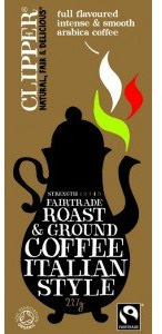 Clipper Roast & Ground Coffee - Italian Style 227g (Pack of 6)