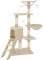Tectake® Arbre à Chat Griffoir 144cm - Maison Intérieure avec Grattoir, Rampe, Couchage, Hamac, Échelle et Lit - Jeux pour Appartement - Souris de Jeu Incluse