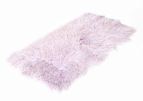 Reissner Lammfelle Tibet Lammfell Auflage TP1 60x120cm Farbe hell lila JAY05 TP1