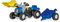 Rolly Toys 023929 - rollyKid New Holland T 7040 Trettraktor mit Anhänger (für Kinder von 2,5 bis 5 Jahren, Heckkupplung), blue, 161 x 47 x 55 cm