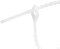 REV Kabelbinder, Knotenband wiederverschliessbar 18 cm, 100 Stück, weiss