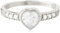 Elli Ring Damen Herz Symbol Verlobung mit Zirkonia Kristallen in 925 Sterling Silber