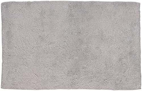 Kela Badematte Ladessa 80x50cm aus Baumwolle in hellgrau, 50 x 80 x 0.8 cm