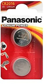 Panasonic CR2016 Lithium Knopfzelle, 3V, 12 Packungen (24 Stück)