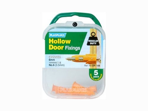 Plasplugs Dr106 Hollow Door Fixings X5