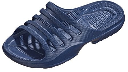 BECO Kinder Badepantolette / Badeschuh / Badelatschen marine 35