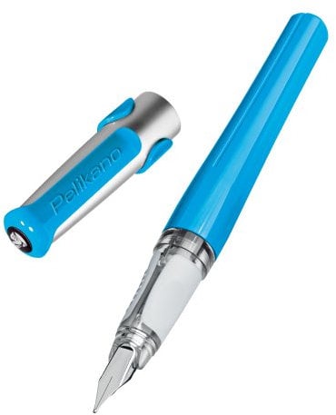 Pelikan 924134 - Pelikano Füllhalter P480, Feder M, Schaftfarbe: blau