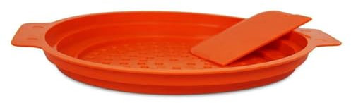 Passoire à spaetzle avec grattoir et manuel d'utilisation (français non garanti), orange