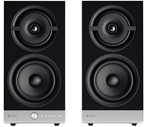 Teufel Raumfeld Stereo M WLAN-Regallautsprecher-Paar weiß (Streaming, Wireless, WLAN, verlustfrei, Spotify, App)
